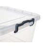 box úložný GEMA 14l, 42x27x18cm, víko, klip, PH ŠE/TRA