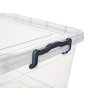 box úložný GEMA 20l, 49x32,5x19,5cm, víko, klip, PH ŠE/TRA