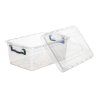 box úložný GEMA  9l, 36,5x24,5x15,5cm, víko, klip, PH ŠE/TRA