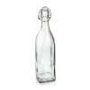 láhev s pákovým uzávěrem  950ml hranatá skleněná YARA