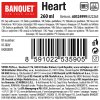 šálek + podšálek 260ml HEART keramický BORDO