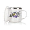 hrnek smalt. pr. 9,5cm 0,5l LAVENDER + PH víko