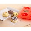 forma na bábovičky  6ks 29,5x17,5x3,5cm silikon ČRV CULINARIA