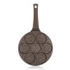 lívanečník GRANITE BROWN Smile 26cm, 7 lívanců, nepřilnavý povrch