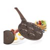 lívanečník GRANITE BROWN Smile 26cm, 7 lívanců, nepřilnavý povrch