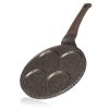 lívanečník GRANITE BROWN 26cm, 4 lívance, nepřilnavý povrch