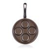 lívanečník 24cm, 4 lívance nepřiln. povrch GRANITE Brown