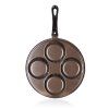 lívanečník 24cm, 4 lívance nepřiln. povrch GRANITE Brown