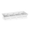 miska dělená 33,7x13,7cm porcelán BIANCA
