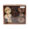dekorace závěsná 8cm KOULE,CIBULE,BAŇKA (9ks) 35 23742