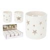 svícen na čajovou svíčku pr.7,5x8cm porcelán BÍ mix 36 23749