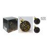 dekorace KOULE 15cm LED ČER matná/ZLA mix s časovačem 35 23755