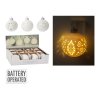 dekorace KOULE 10cm LED BÍ závěs mix 35 23768