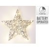 dekorace HVĚZDA 30cm LED STŘ s časovačem 35 23776