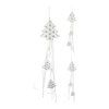 dekorace STROM 16cm závěsná dřev.BÍ se stužkami mix 36 23830