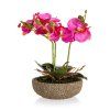 květina umělá FUCHSIE v betonovém květináči v.21,5cm