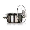 hrnec + skl.poklice pr.20cm 2l METALLIC Black