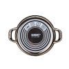 hrnec + skl.poklice pr.20cm 2l METALLIC Black