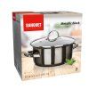 hrnec + skl.poklice pr.20cm 2l METALLIC Black