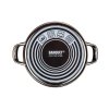 hrnec + skl.poklice pr.22cm 3,7l METALLIC Black