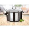 hrnec + skl.poklice pr.26cm 6l METALLIC Black