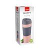 termohrnek 400ml MATTY nerez/silikon RŮŽ