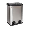 koš na tříděný odpad SAVERY 2x20l nerez/PH