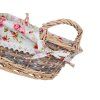 košík ROSES kulatý 30x12cm s uchy proutěný