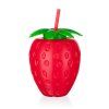 láhev s brčkem 880ml STRAWBERRY PH