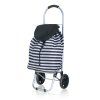 taška nákupní 30l, nosnost 25kg, PRUHY BÍ/ČER
