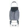 taška nákupní 30l, nosnost 25kg, PRUHY BÍ/ČER