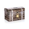 kasička TRUHLA 12,8x8,4x8,4cm plech.HN 35 24258