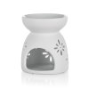 aromalampa  8x9cm VLOČKY BÍ porcelánová