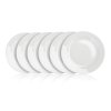 talíř mělký 24cm BASIC porcelánový BÍ (6ks)