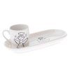 hrnek  90ml ANDĚL s podtáckem 7x21,6cm, snídaň.set, porcelán