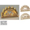 svícen 30x19cm, SCENÉRIE, LED osv., dřevo, 2 druhy