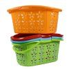 košík na kolíčky oválný, 30,5x20x14,5cm, 4barvy, plast