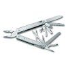 Kleště SWISS TOOL X PLUS, stříbrné, kožené pouzdro