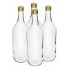 láhev 1000ml skleněná s uzávěrem (4ks)