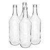 láhev 1000ml skleněná s uzávěrem (4ks)