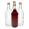 láhev 1000ml skleněná s uzávěrem (4ks)