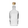láhev placatka 500ml skleněná s uzávěrem (6ks)