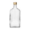láhev placatka 500ml skleněná s uzávěrem (6ks)
