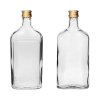 láhev placatka 500ml skleněná s uzávěrem (6ks)