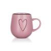 hrnek 500ml HEART RŮŽ keramický