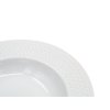 talíř hluboký 25,5cm HONEYCOMB porcelánový BÍ