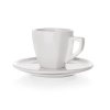 šálek + podšálek  60ml square ALBA porcelánový BÍ (6ks)
