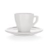 šálek + podšálek  60ml square ALBA porcelánový BÍ (6ks)