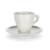 šálek + podšálek 120ml square ALBA porcelánový BÍ (6ks)