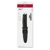 Nůž s pevnou čepelí VENTURE, černý, blister